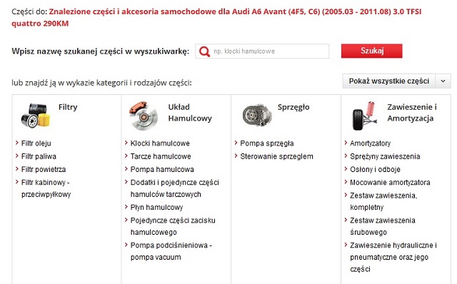 Jak szukać części samochodowych? / Sklep iParts.pl
