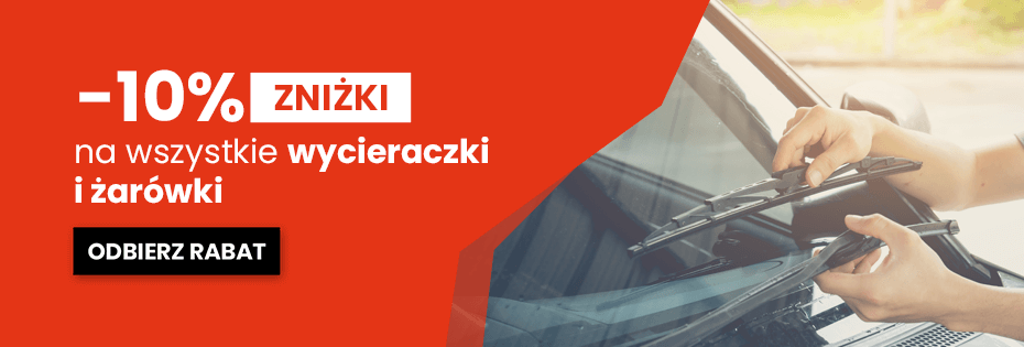 10% wycieraczki i żarówki