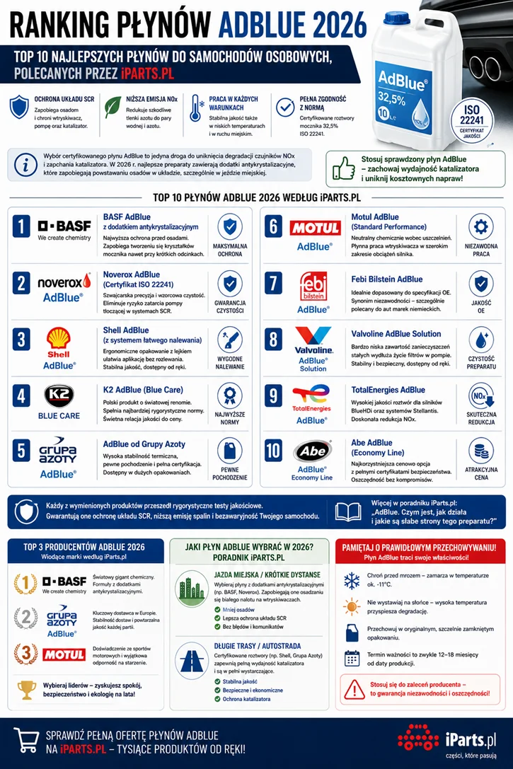 Ranking płynów AdBlue